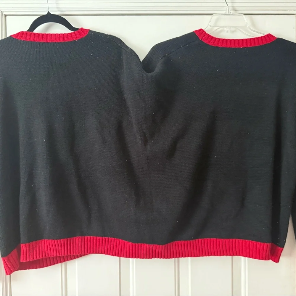 Holiday Time Red and Black Sweater